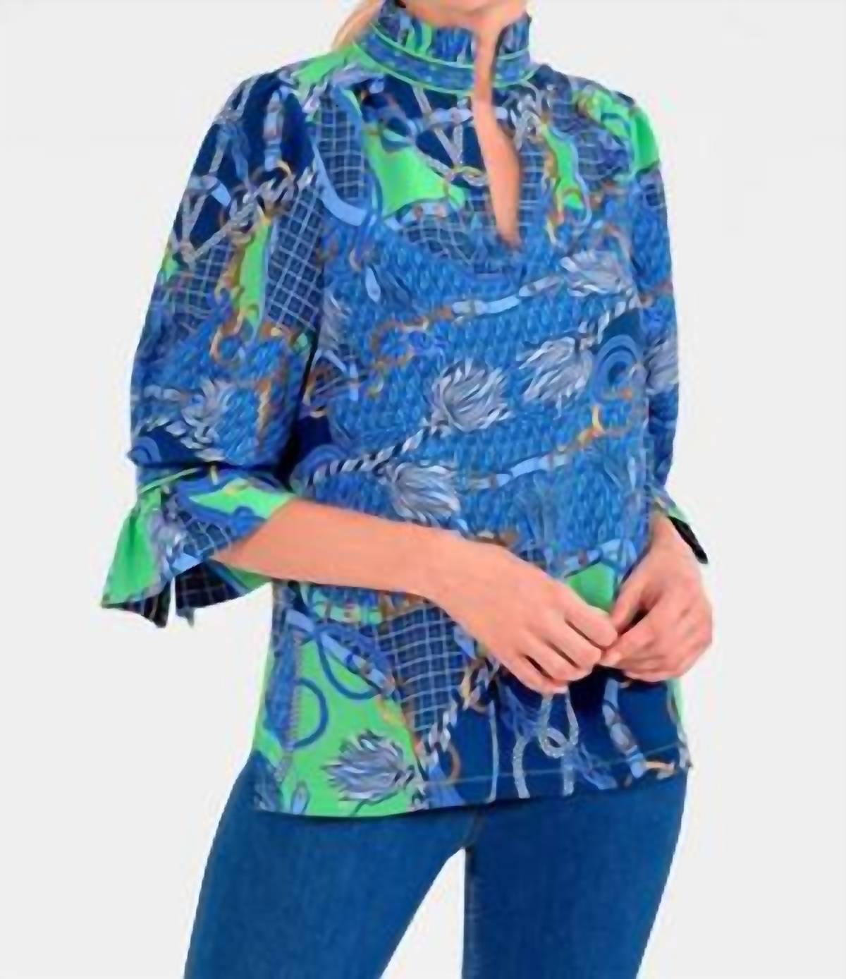 Gretchen Scott - DITTO RUFFLENECK TOP