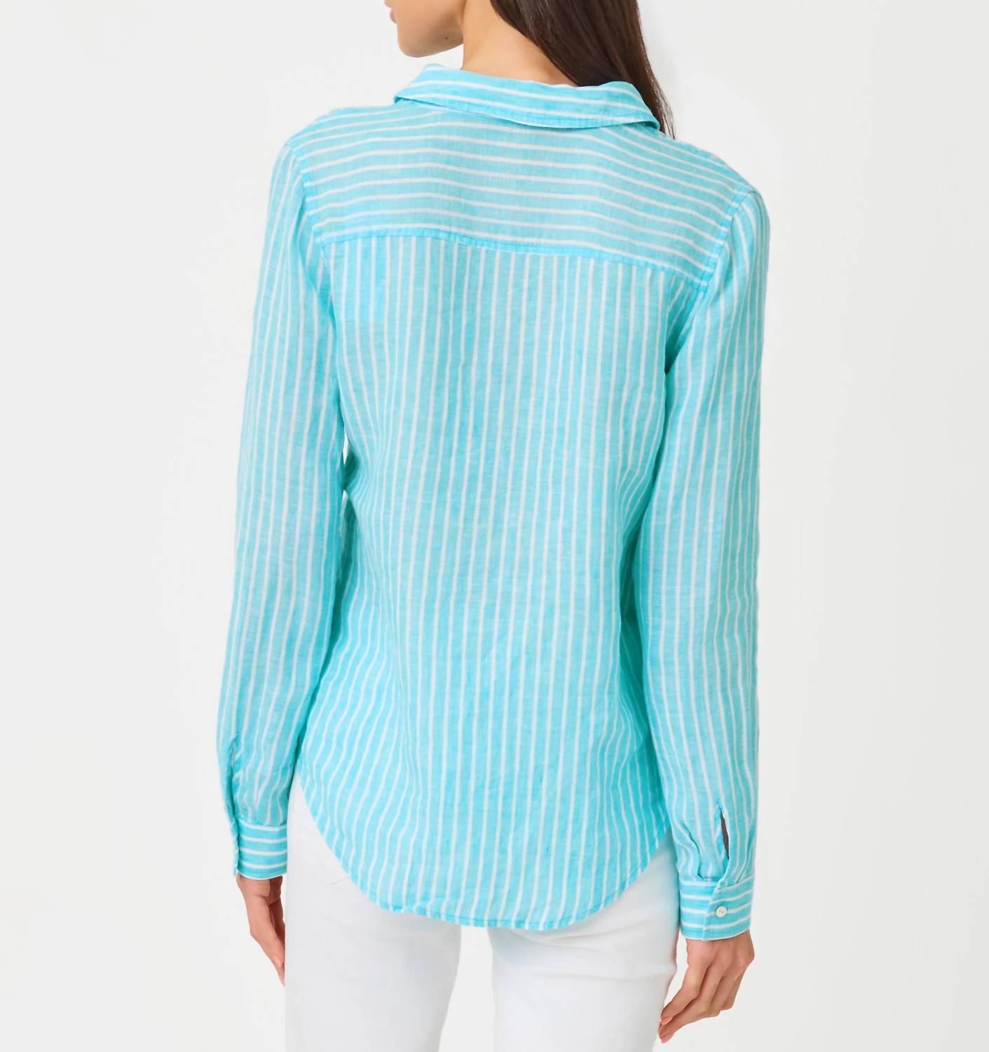 Lilly Pulitzer - Sea View Linen Button Down Shirt