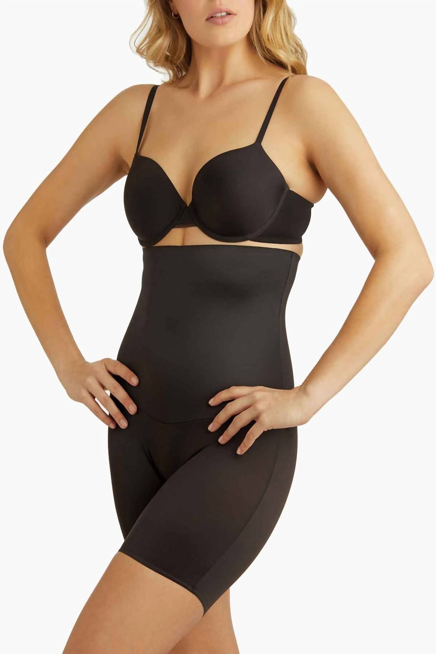 Miraclesuit - Comfy Curves Hi-waist Thigh Slimmer Shapewear
