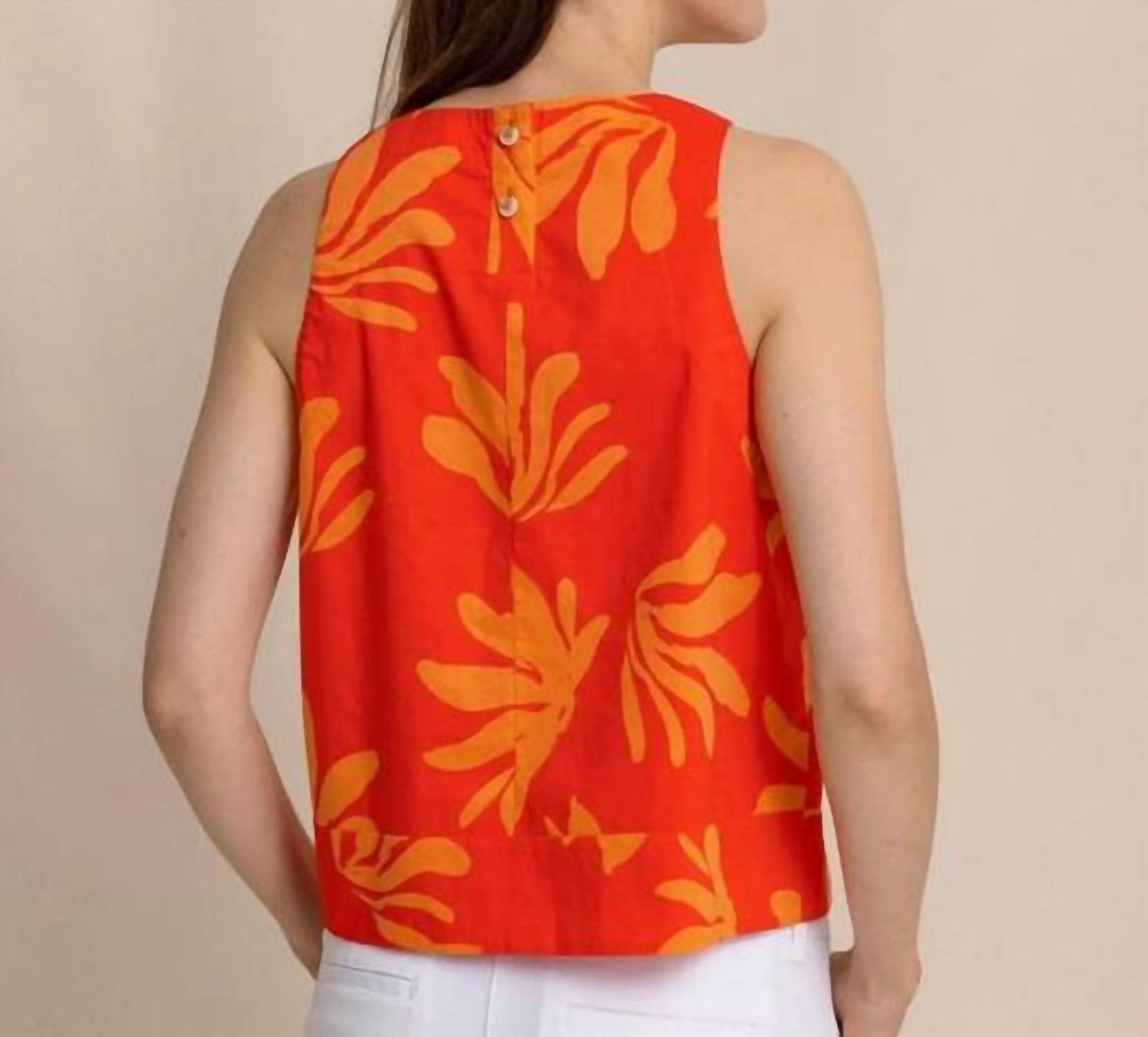 Southern Tide - Simone Leafy Luxe Printed Tank