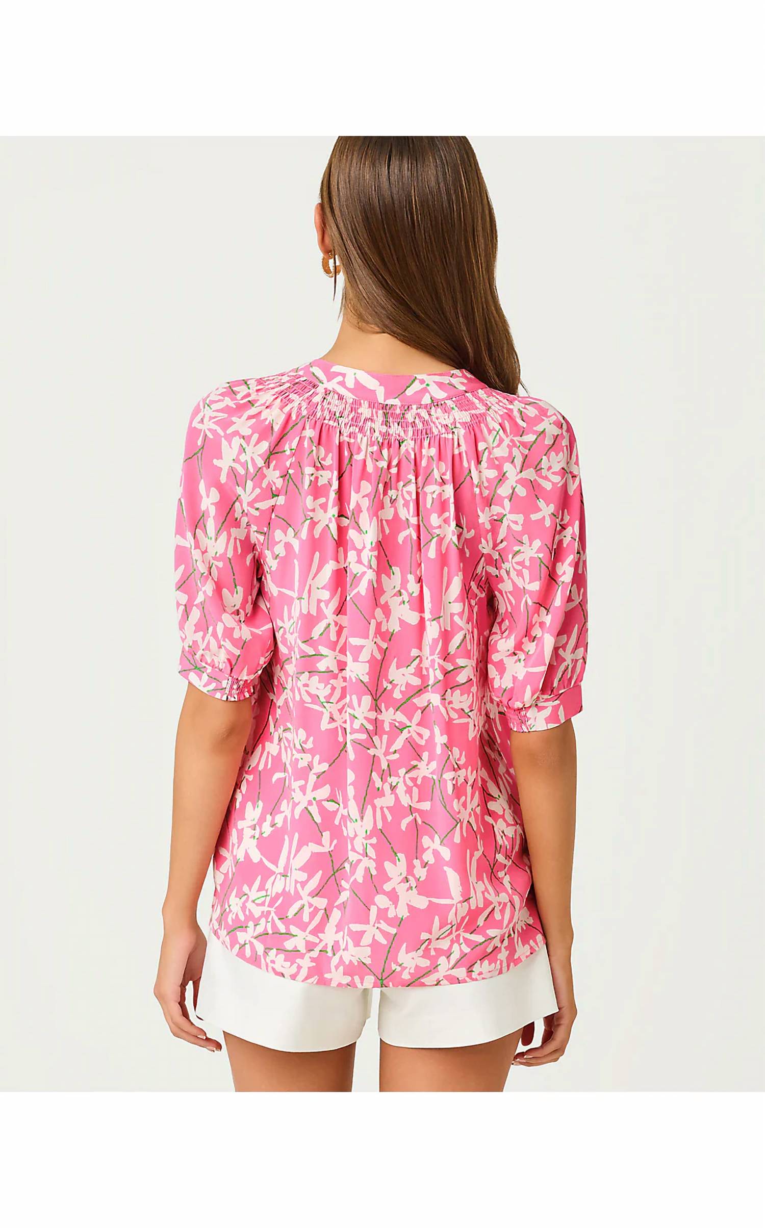 Lilly Pulitzer - Elsa Short Sleeve Silk Top