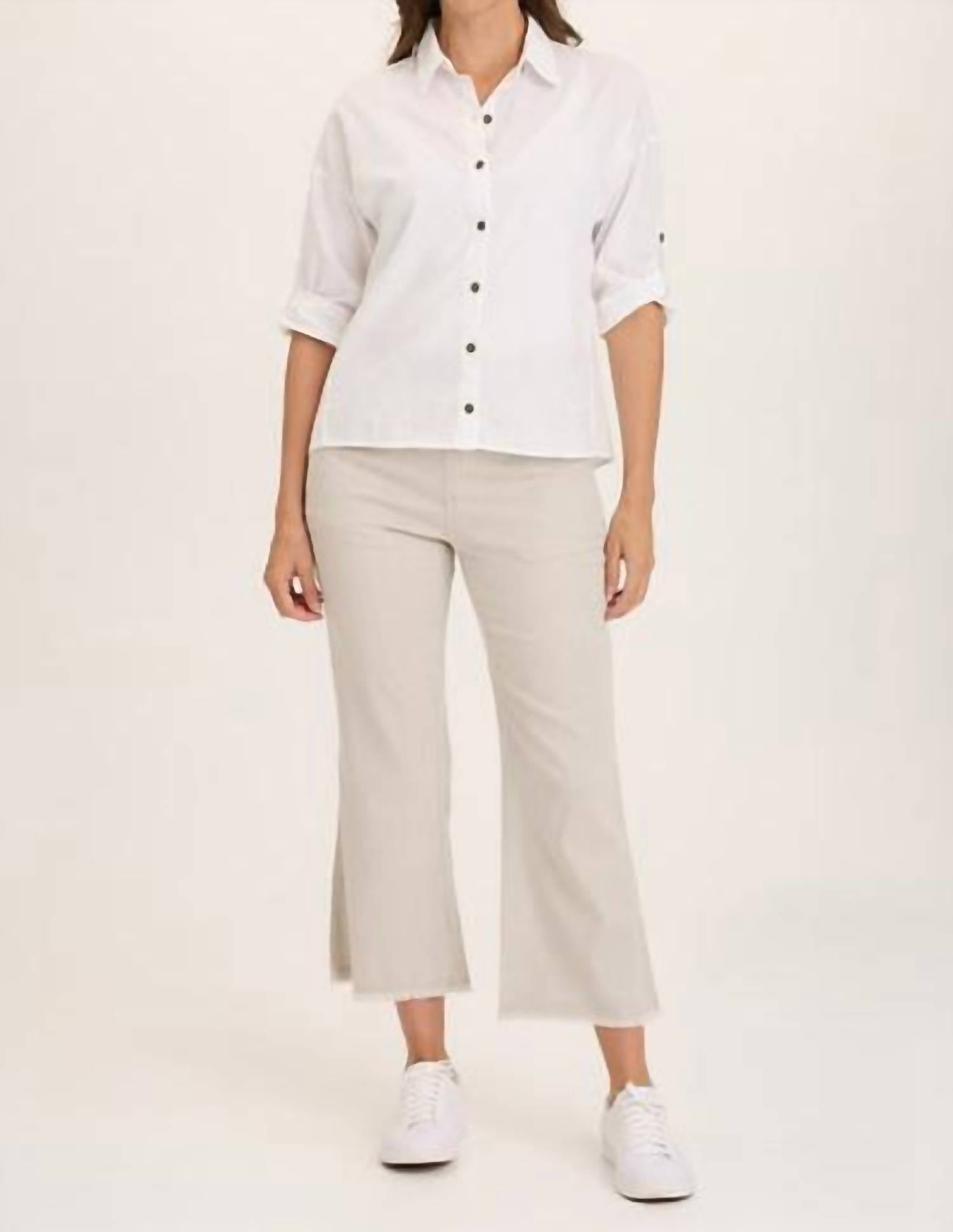 Xcvi - Lorilei Twill Flare Pull-on Pant