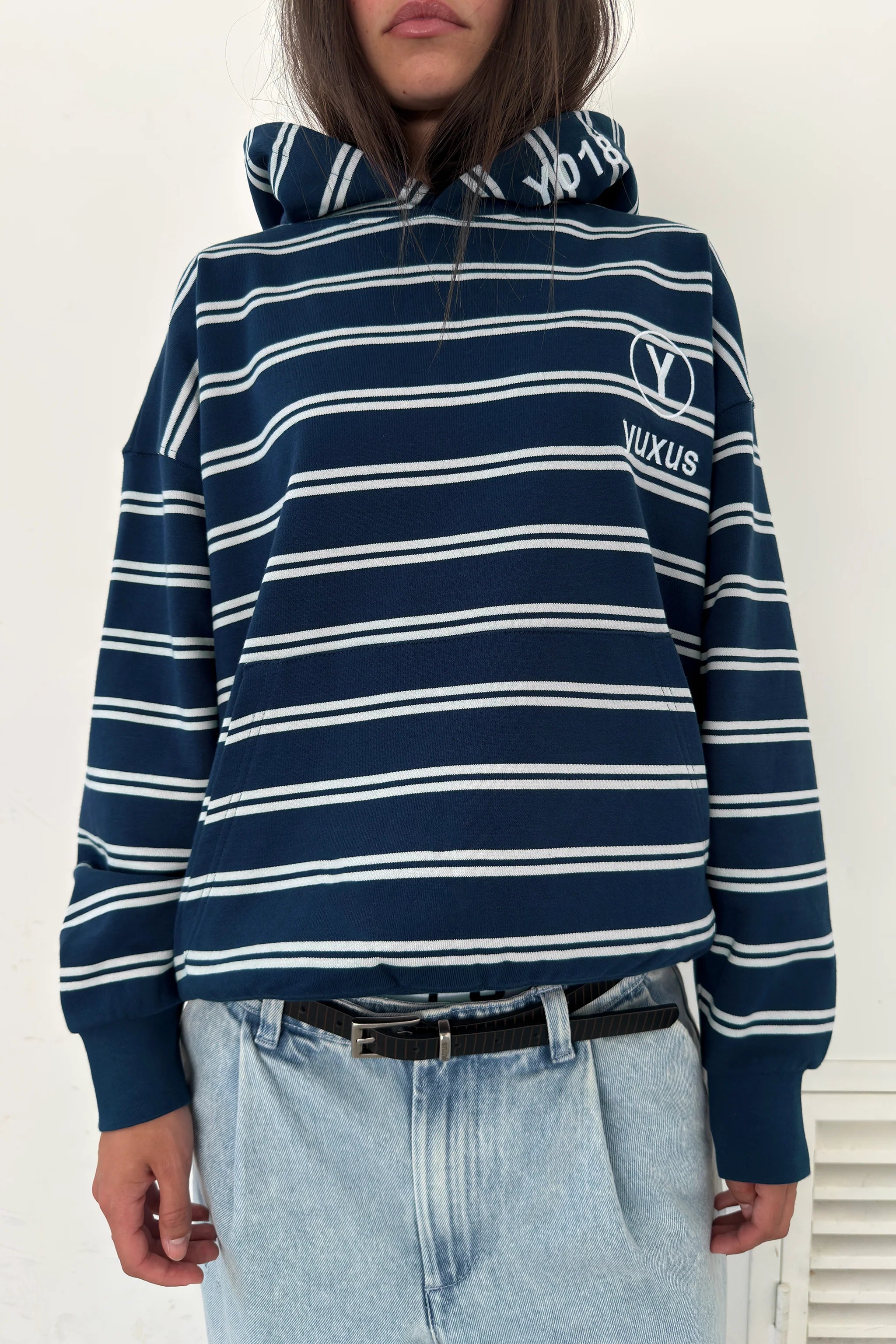 ARC LOWERCASE HOODIE BLUE