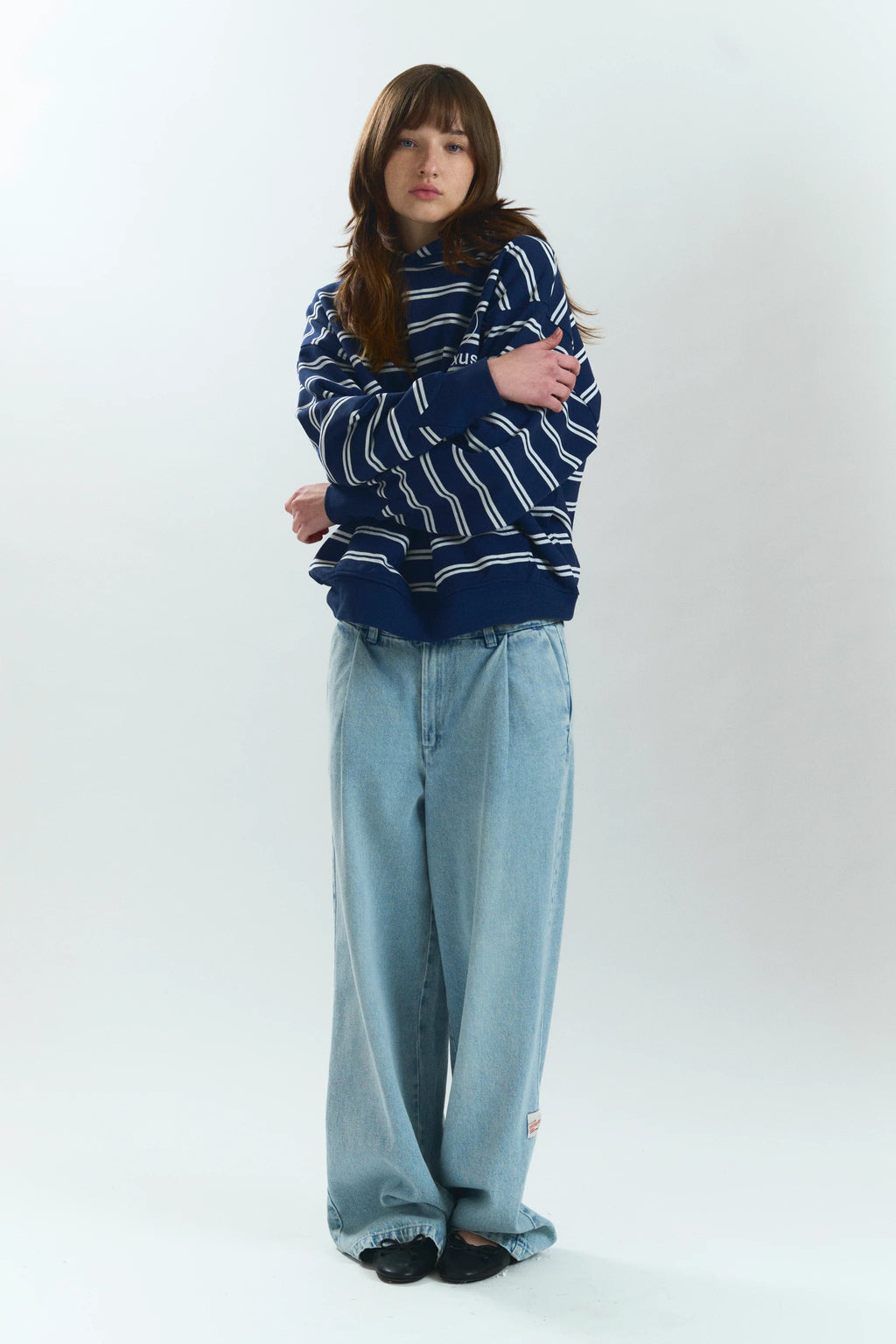 ARC LOWERCASE HOODIE BLUE