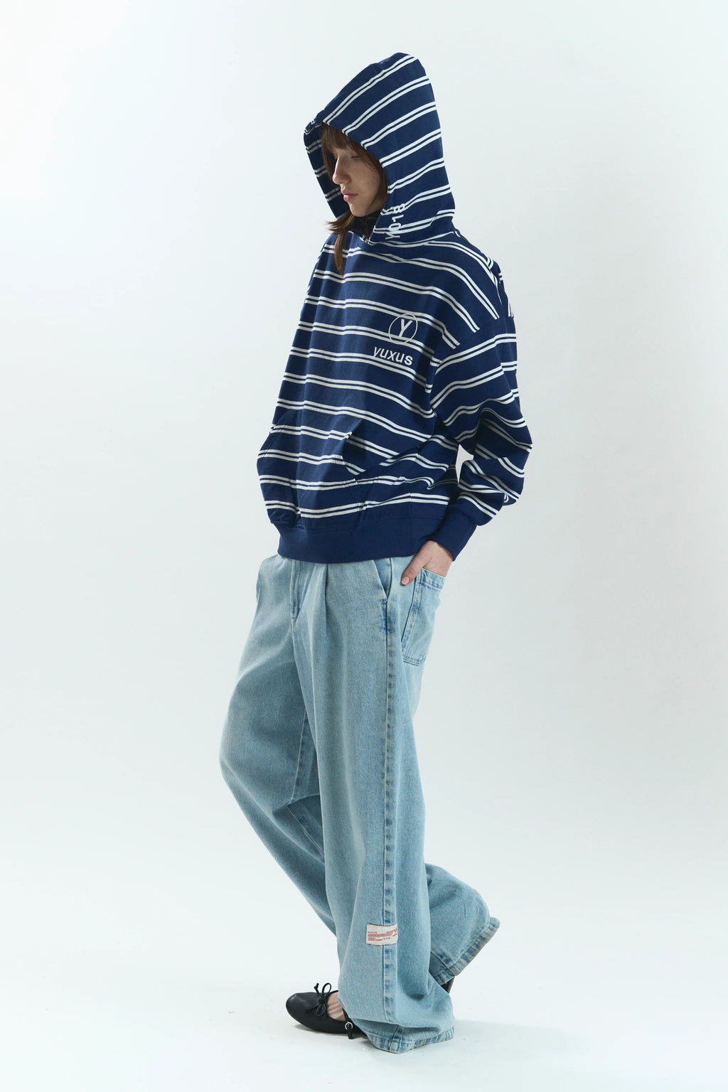 ARC LOWERCASE HOODIE BLUE