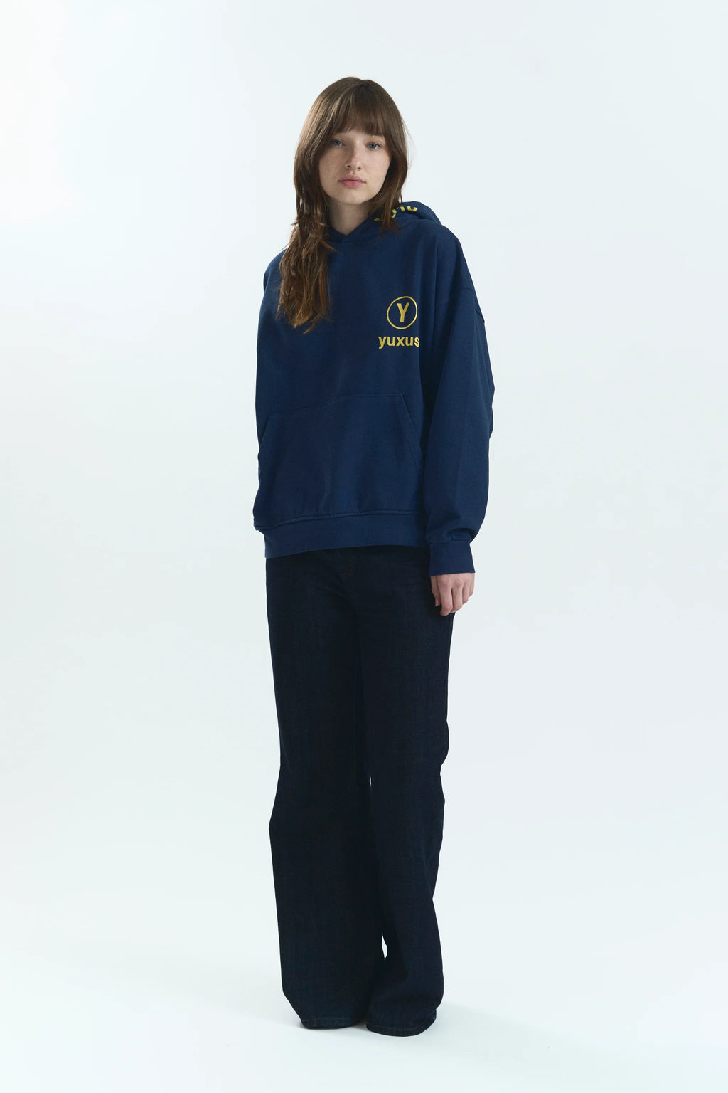 CLIP LOWERCASE HOODIE BLUE
