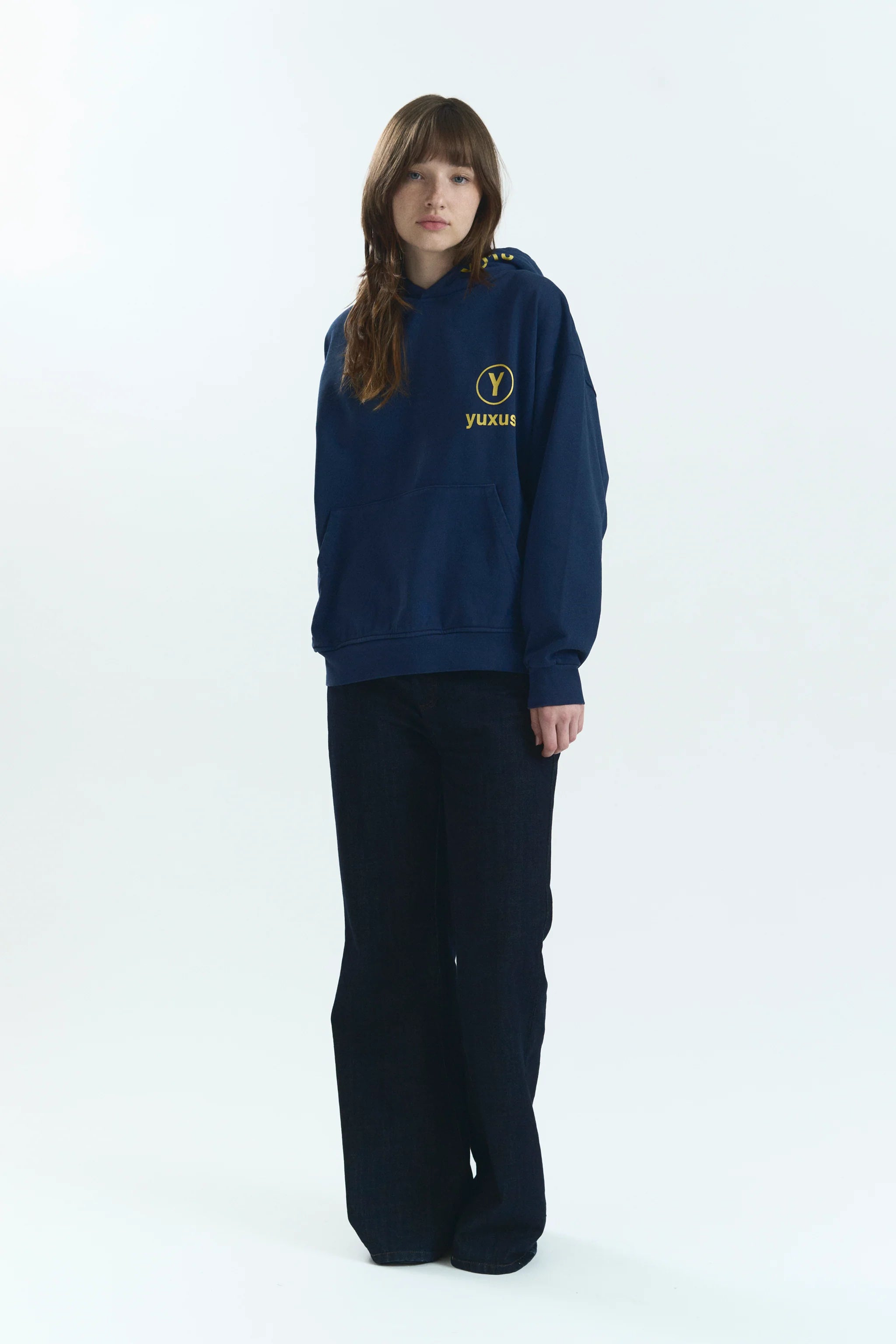 CLIP LOWERCASE HOODIE BLUE