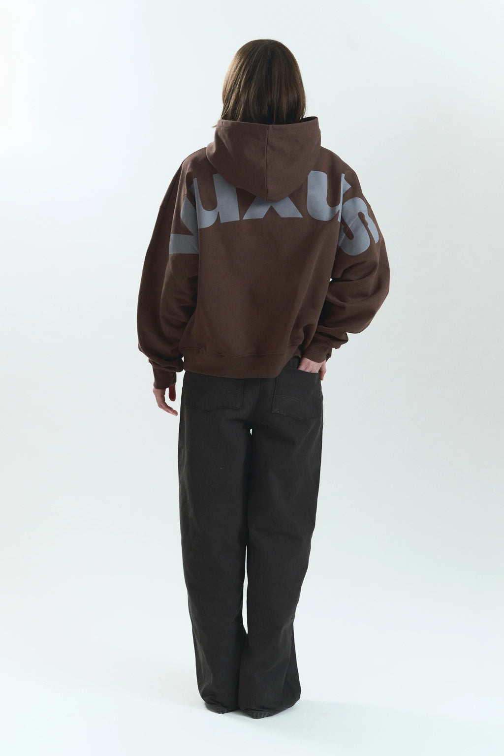 TRUFF LOWERCASE HOODIE BROWN