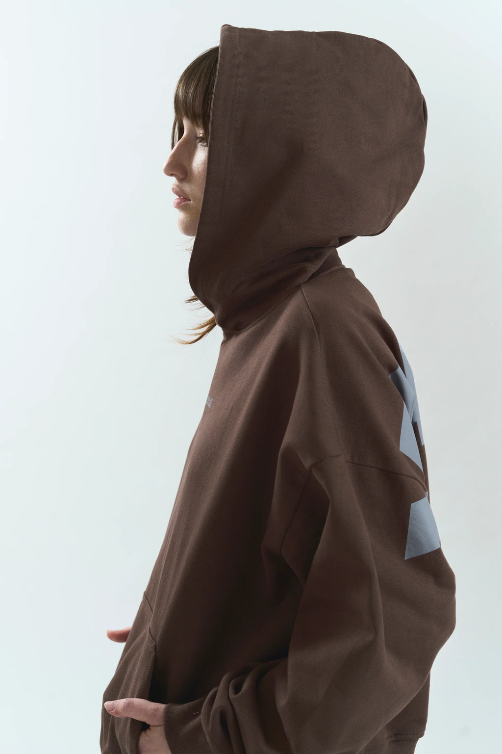 TRUFF LOWERCASE HOODIE BROWN