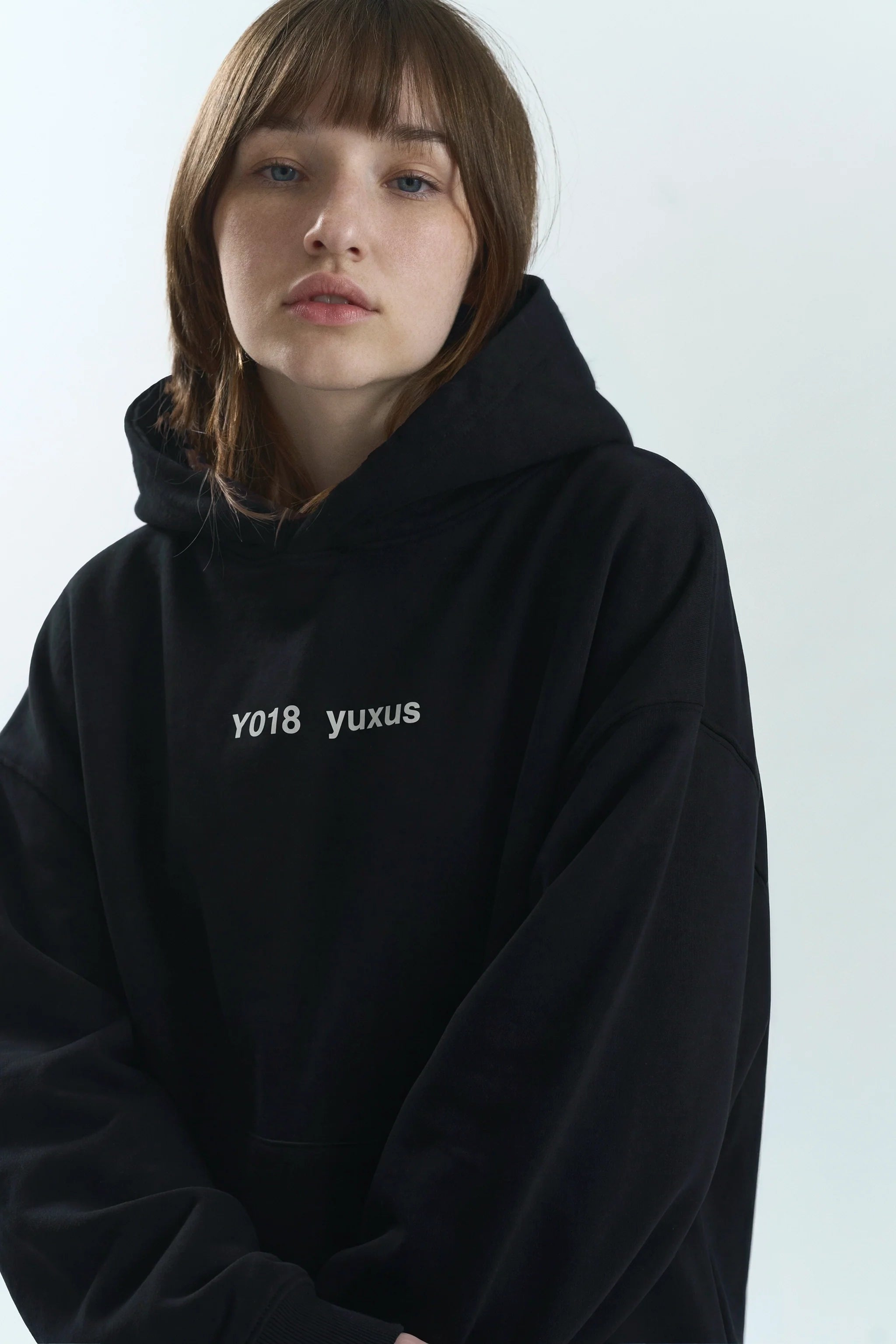 EDGE LOWERCASE HOODIE BLACK