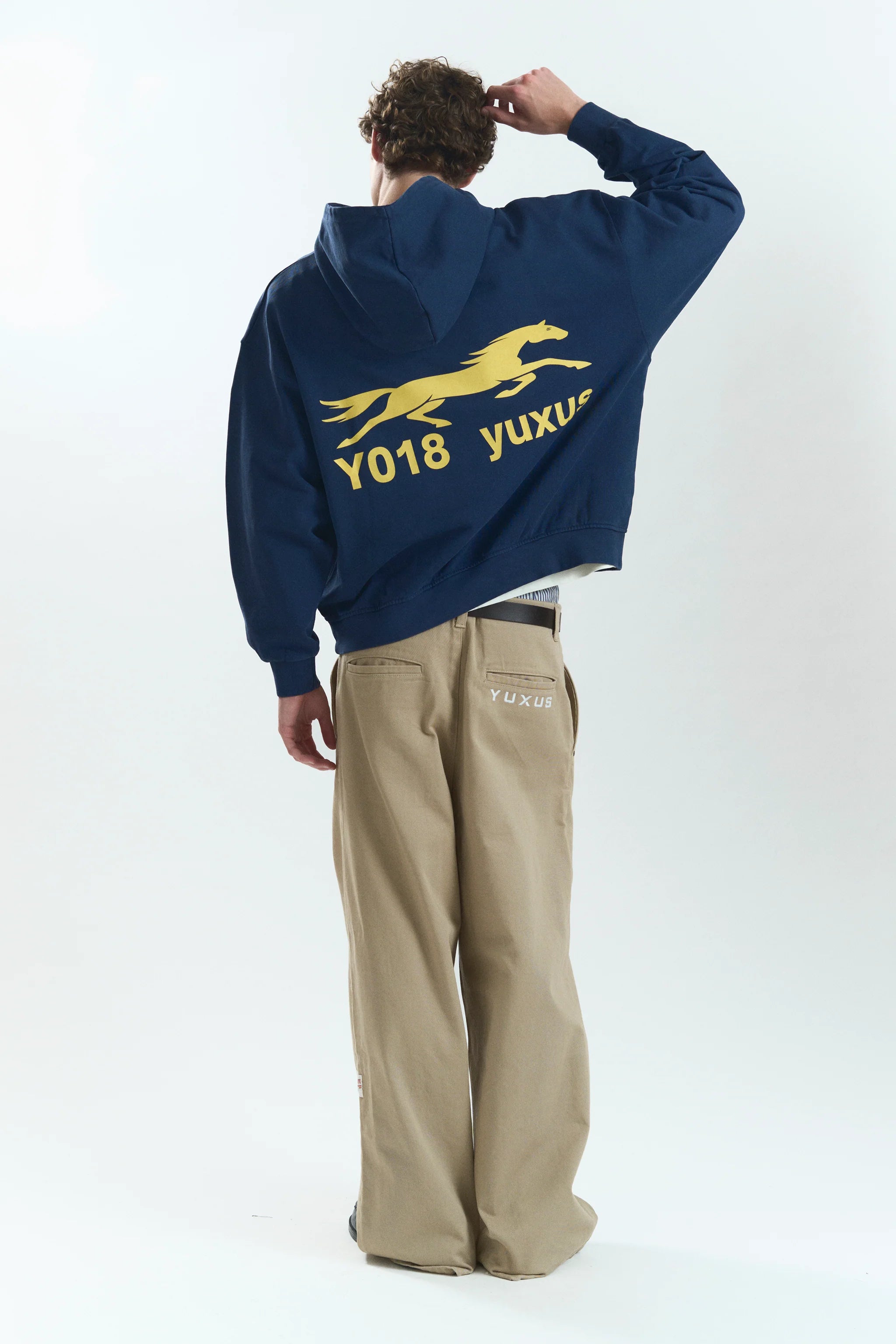 CLIP LOWERCASE HOODIE BLUE