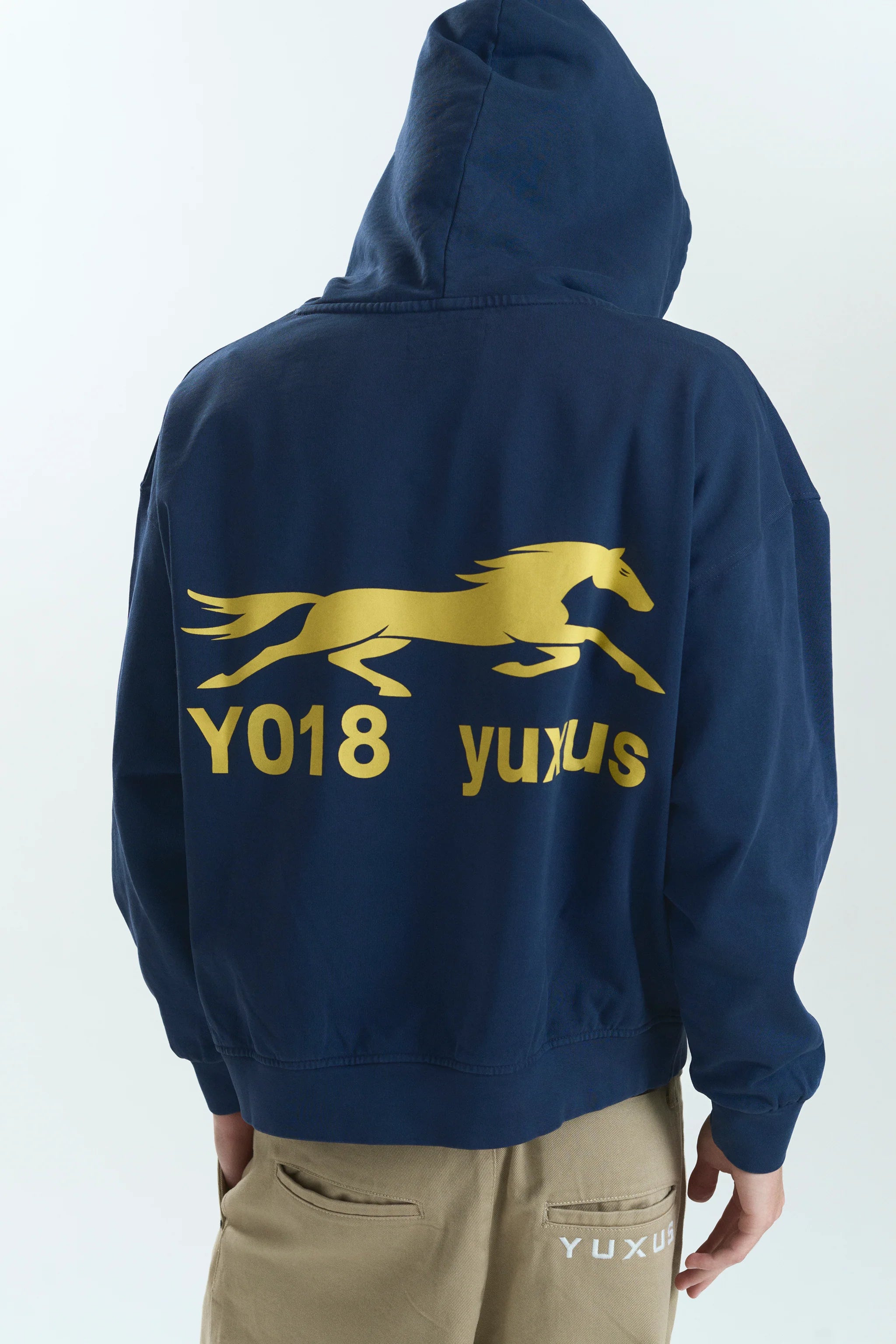 CLIP LOWERCASE HOODIE BLUE