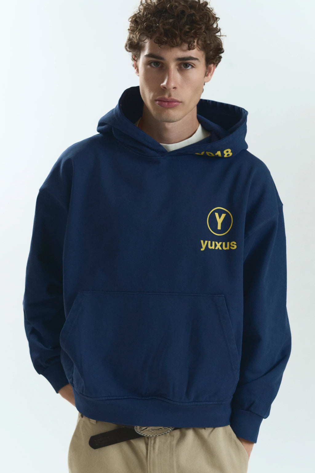 CLIP LOWERCASE HOODIE BLUE