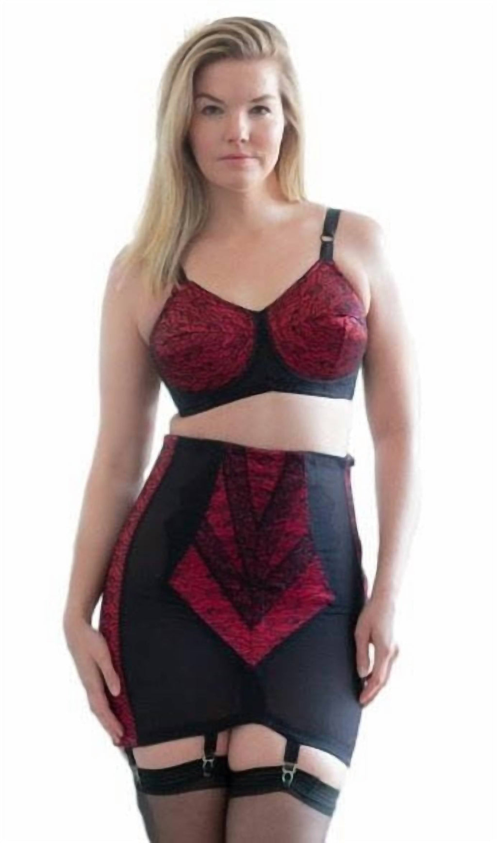 Rago - High Waist Open Bottom Girdle With Zipper