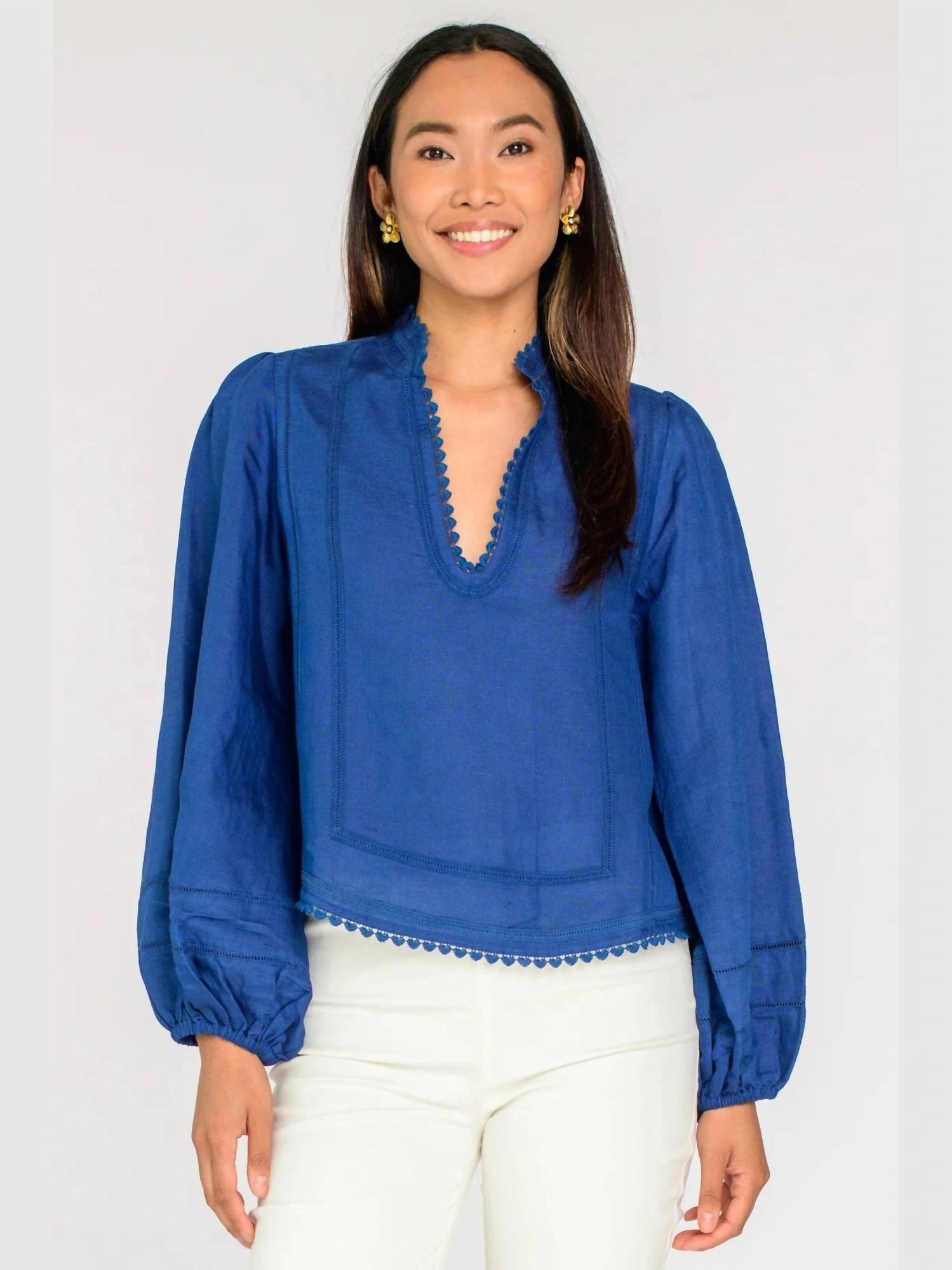 Elizabeth James The Label - Katie Balloon Sleeves Top