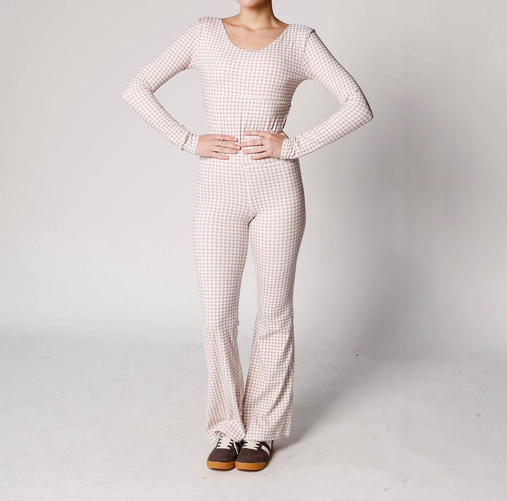 The Happy Camp3R - Gingham Girlie Flare Leggings