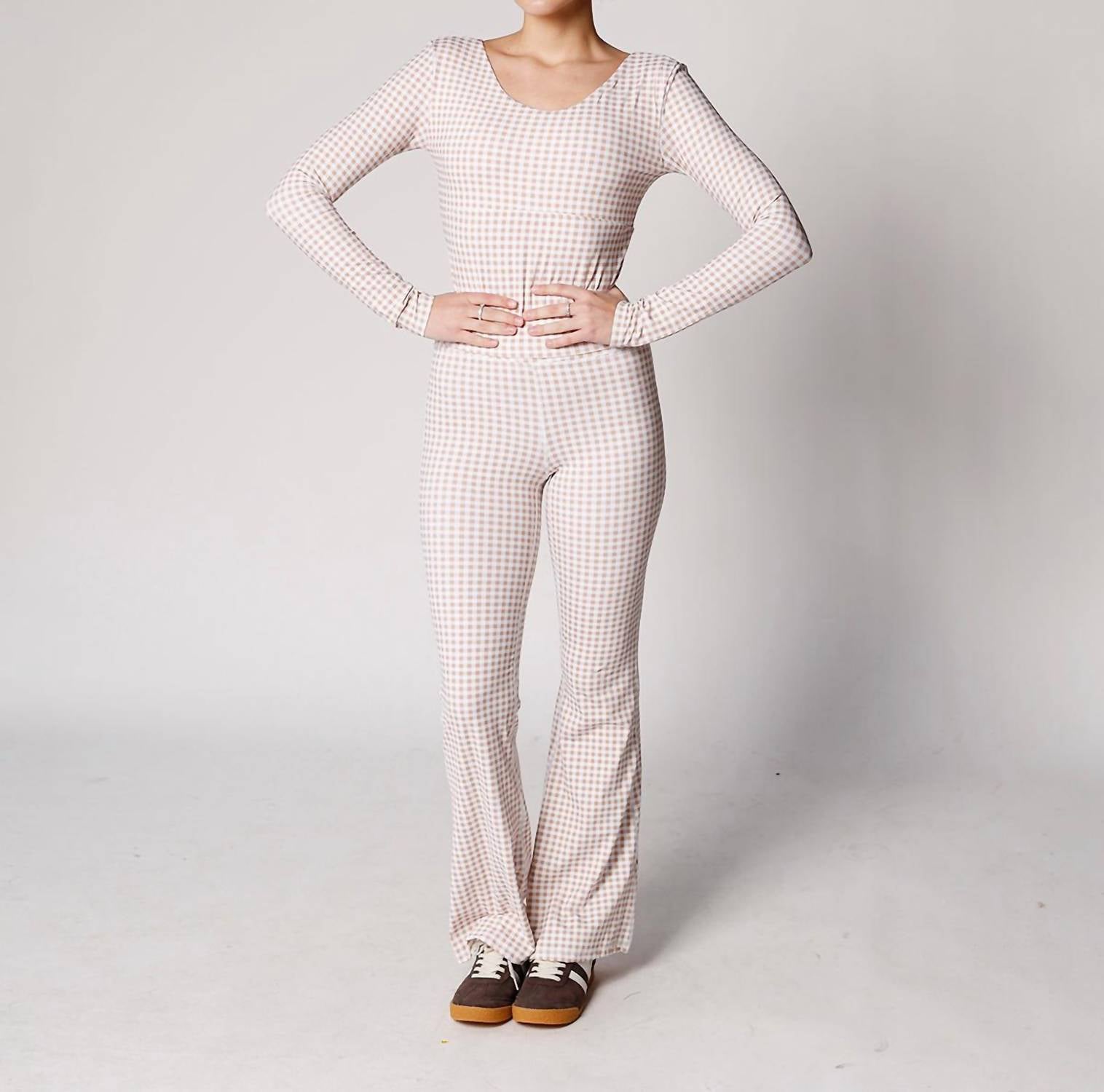 The Happy Camp3R - Gingham Girlie Flare Leggings