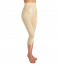 Rago - High Waist Capri Pant Liner With Tummy Control Satin Panel