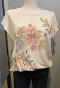 Democracy - Women's Oversized Floral T-Shirt