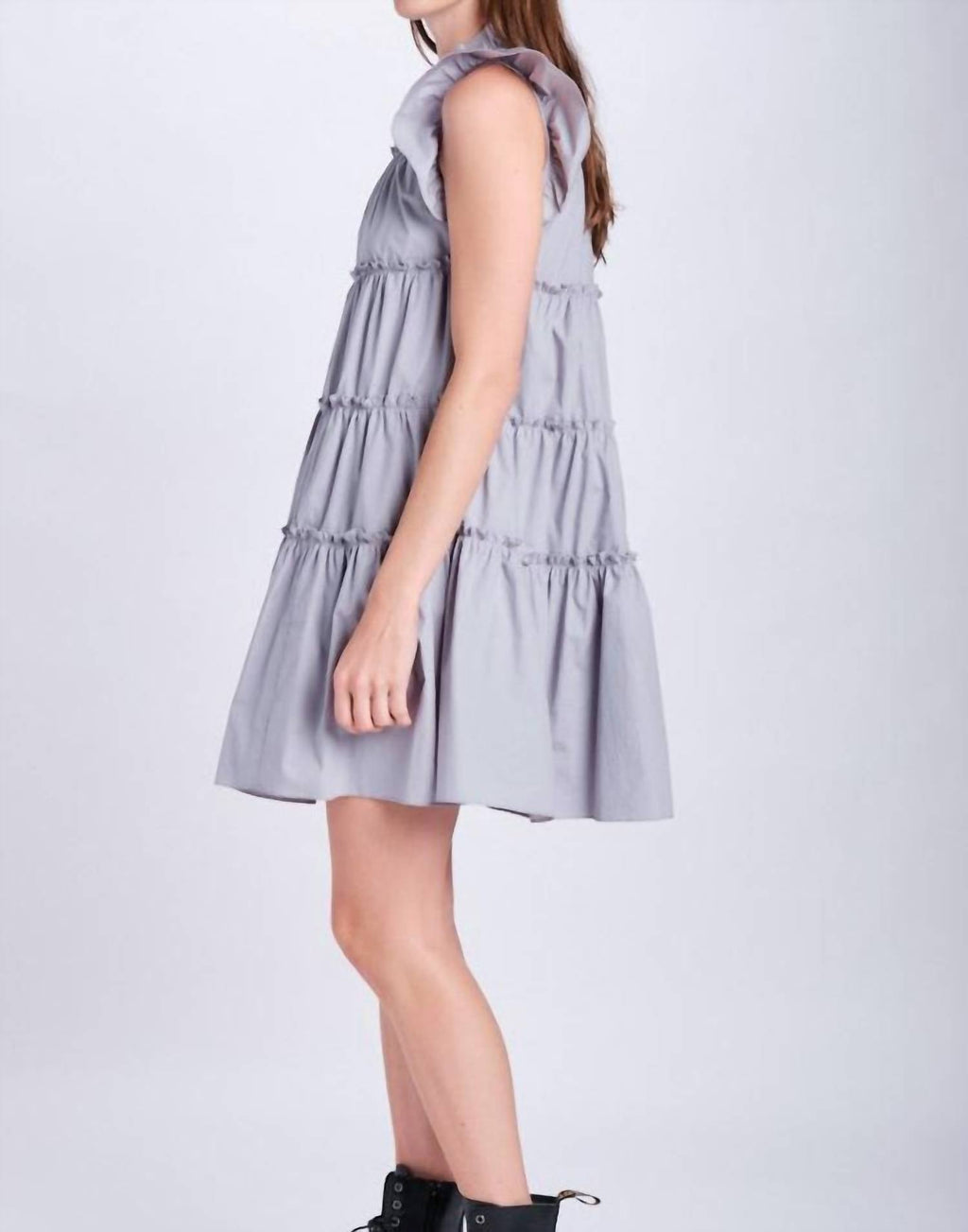 En Saison - Poplin Tiered Mini Dress