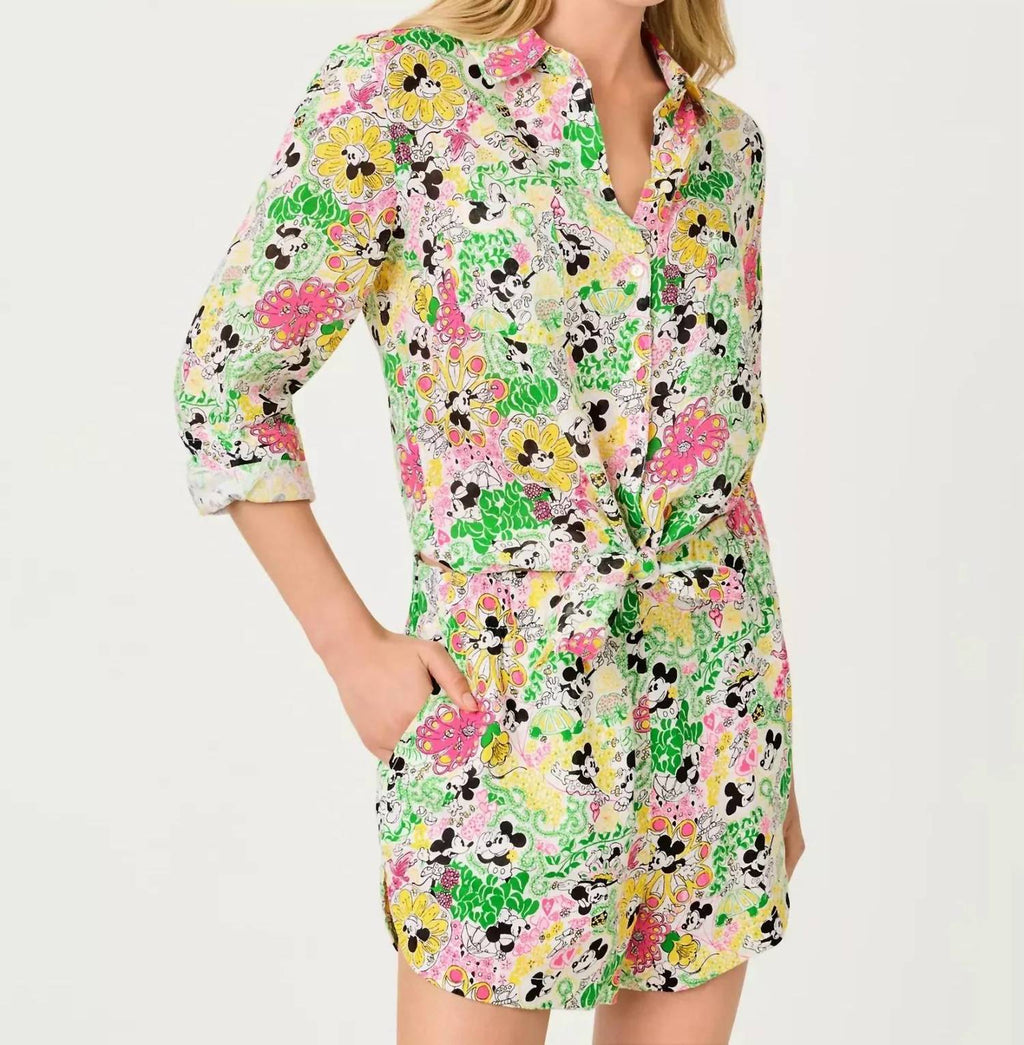 Lilly Pulitzer - Sea View Linen Button Down Shirt