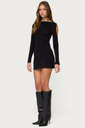 Billy Cutout Boat Neck Mini Dress
