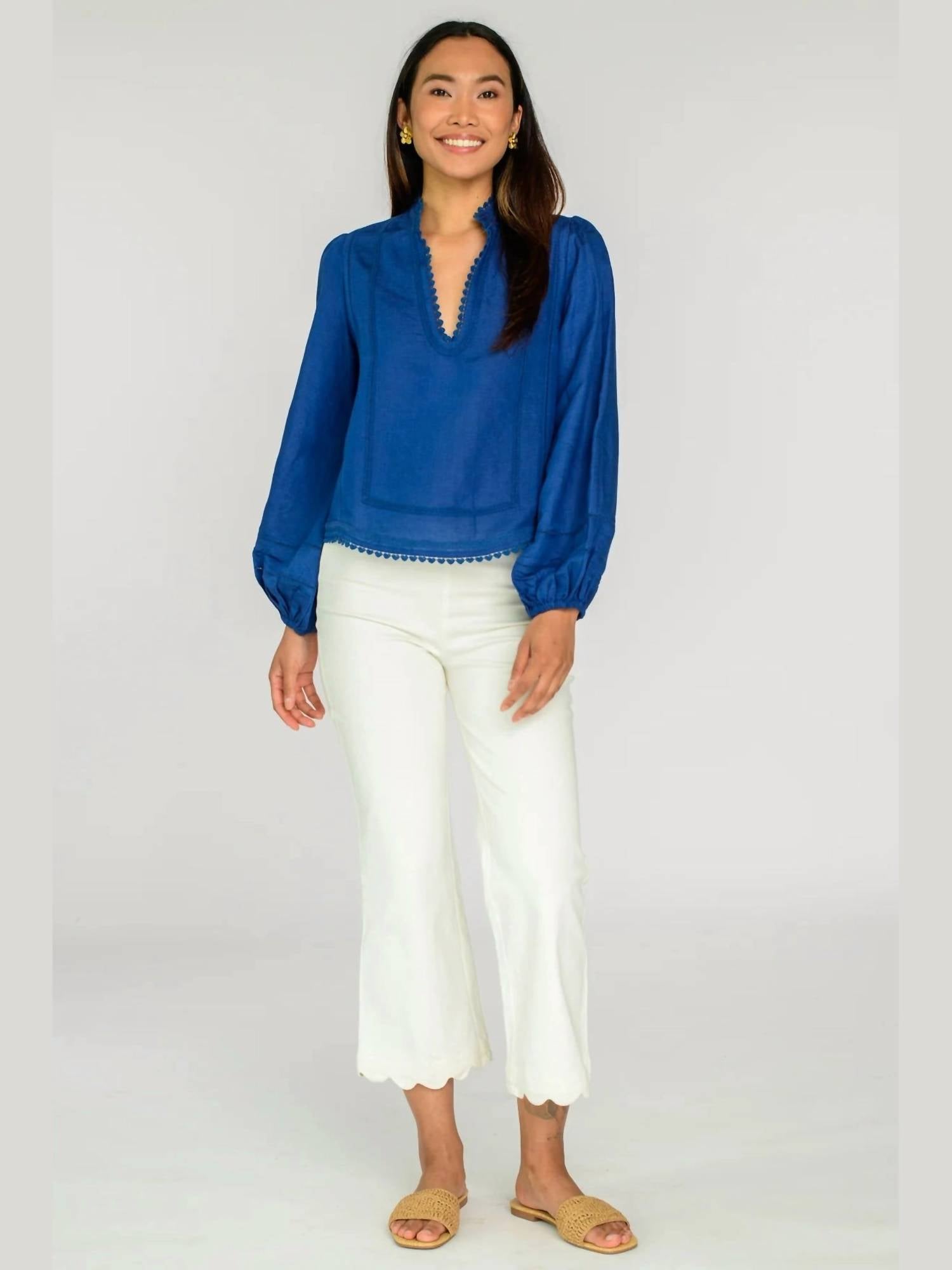 Elizabeth James The Label - Katie Balloon Sleeves Top