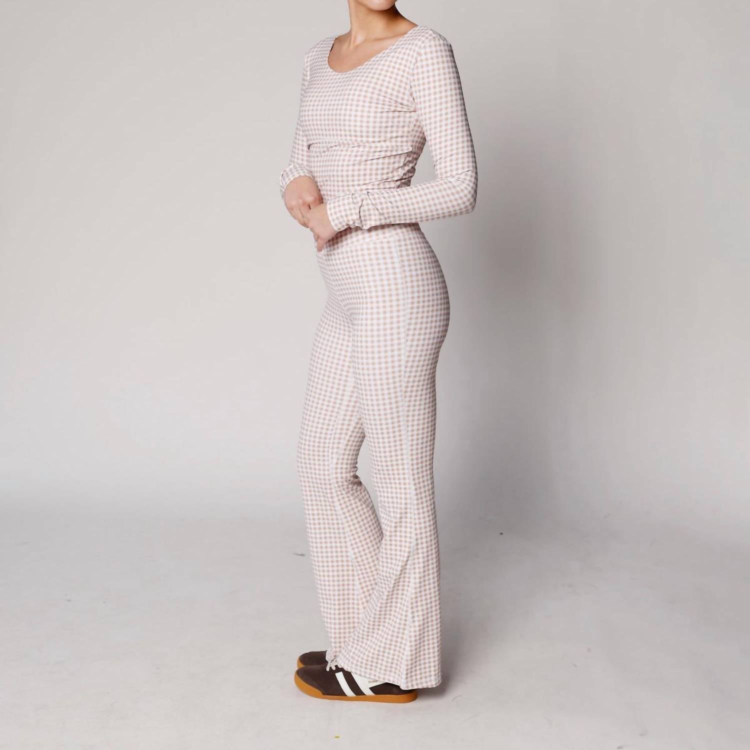 The Happy Camp3R - Gingham Girlie Flare Leggings