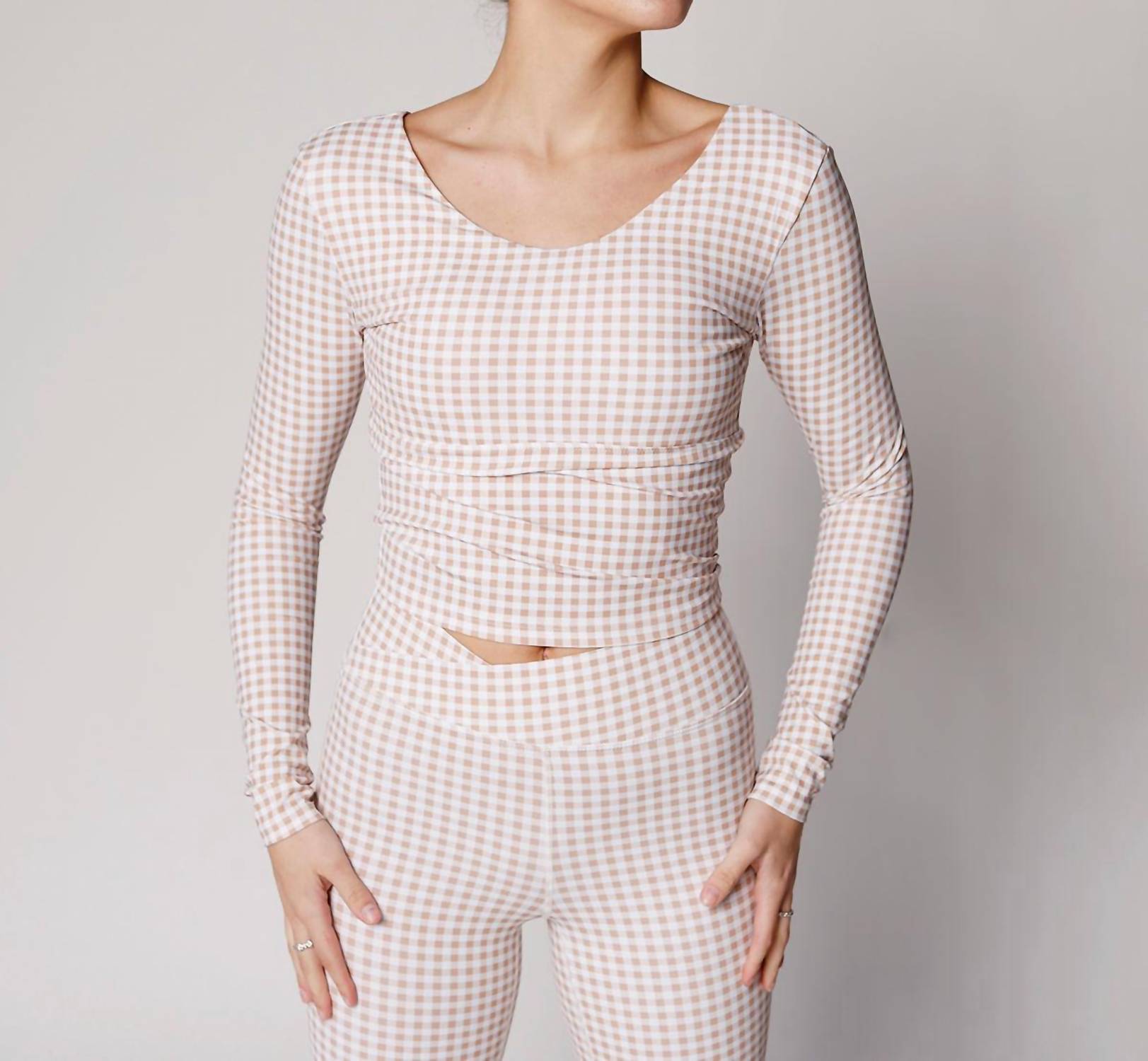 The Happy Camp3R - Gingham Girlie Flare Leggings