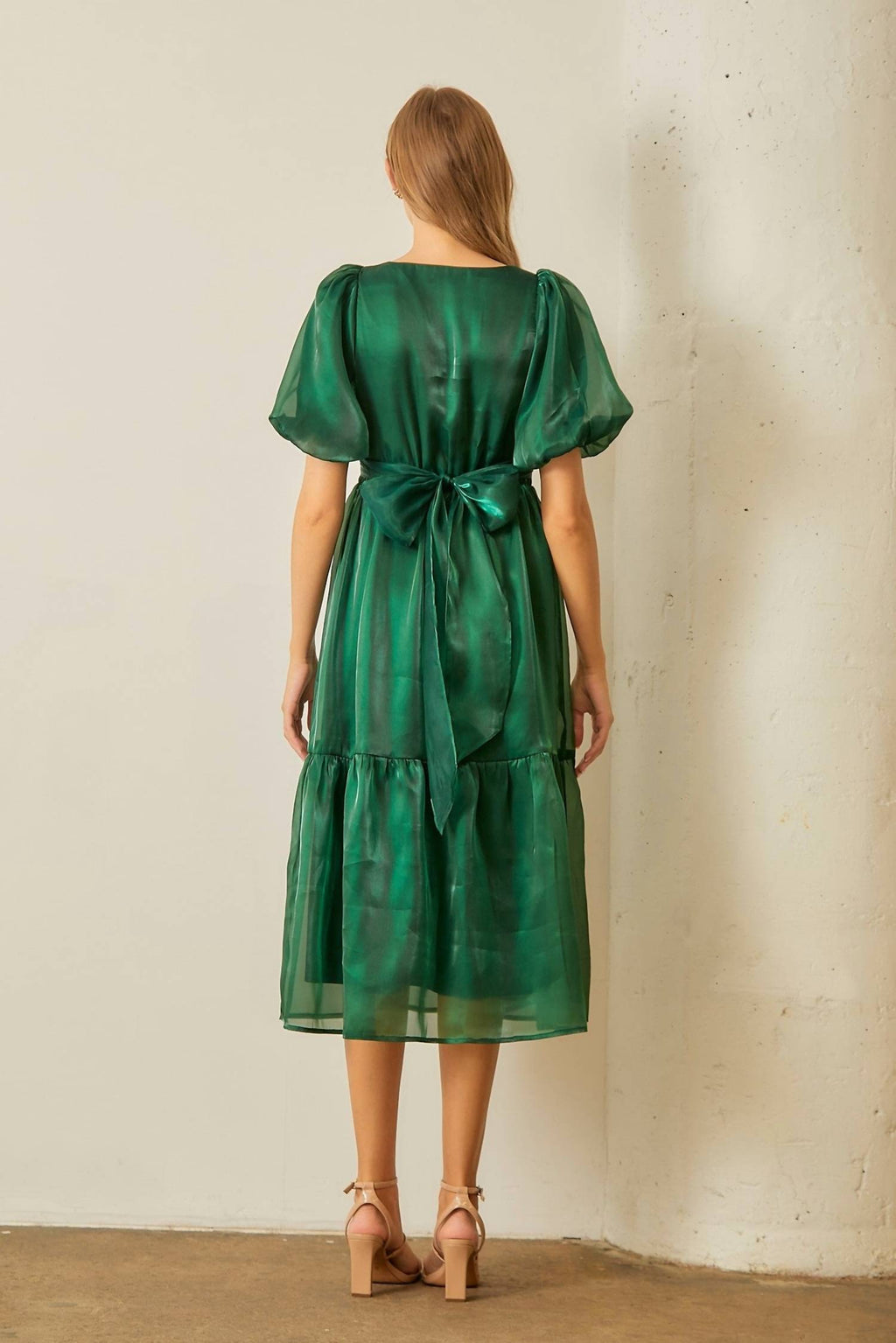 Polagram - Wrapped Tiered Midi Dress