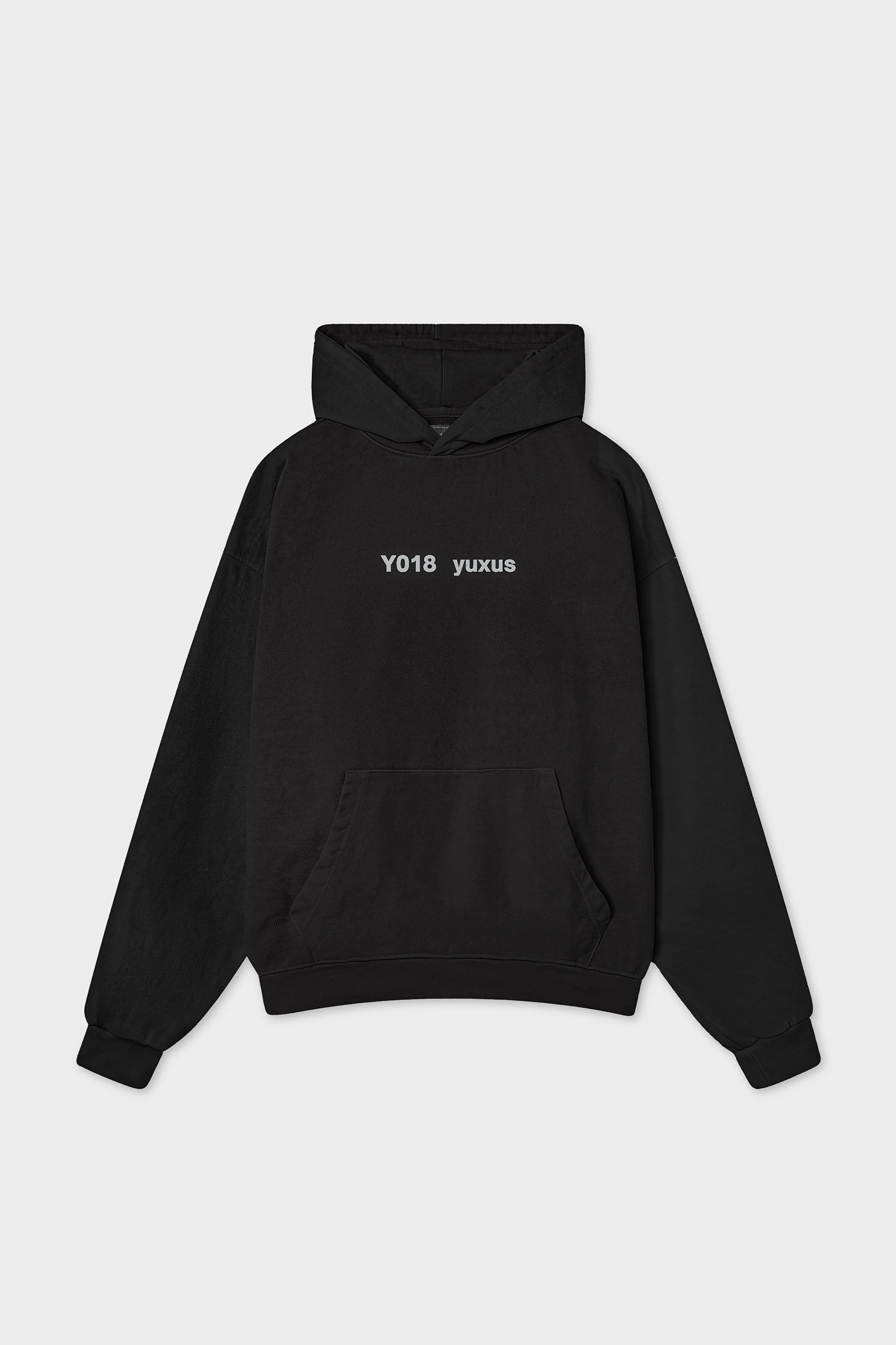 EDGE LOWERCASE HOODIE BLACK