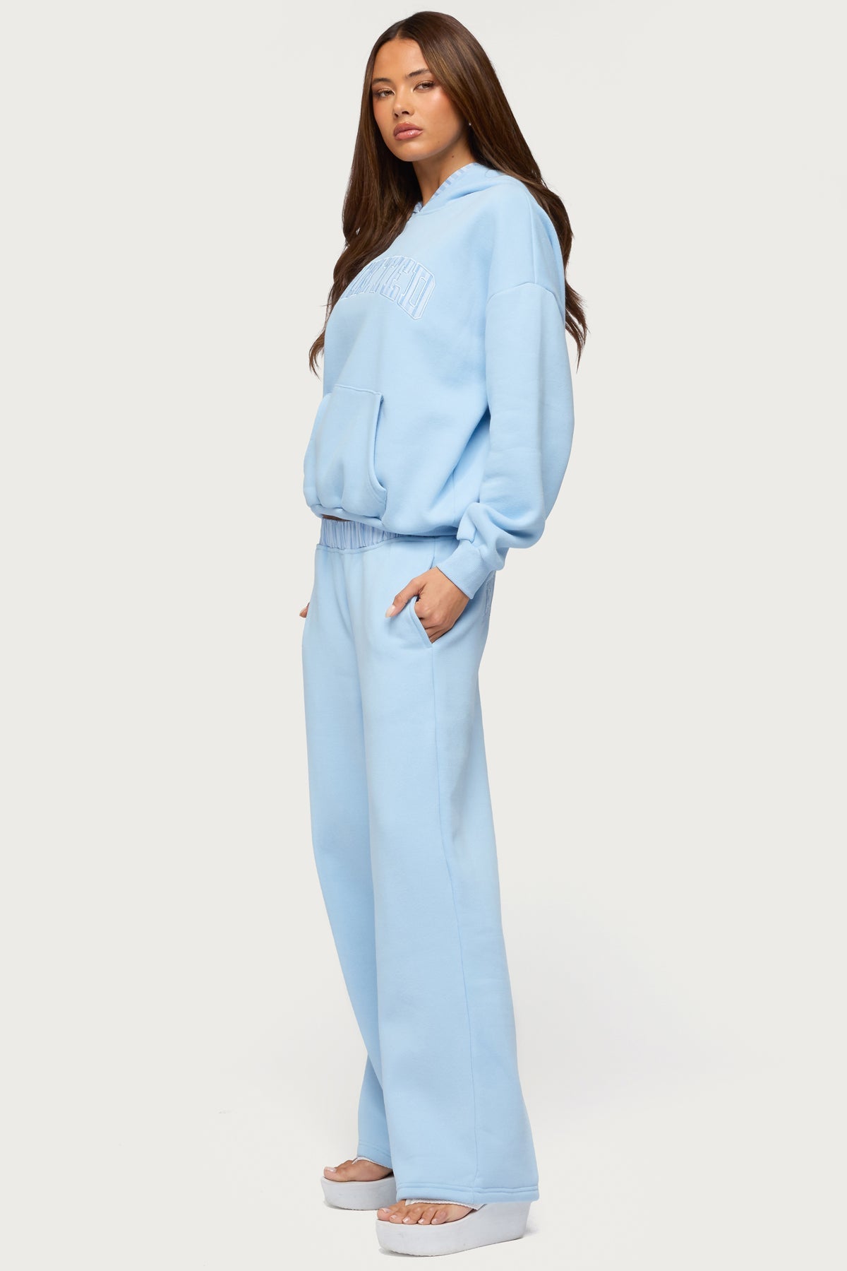 Edikted Core Stripey Oversized Hoodie