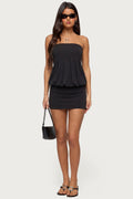 Alannah Backless Strapless Mini Dress
