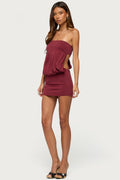 Alannah Backless Strapless Mini Dress