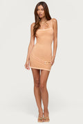 Coco Belt Textured Knit Mini Dress