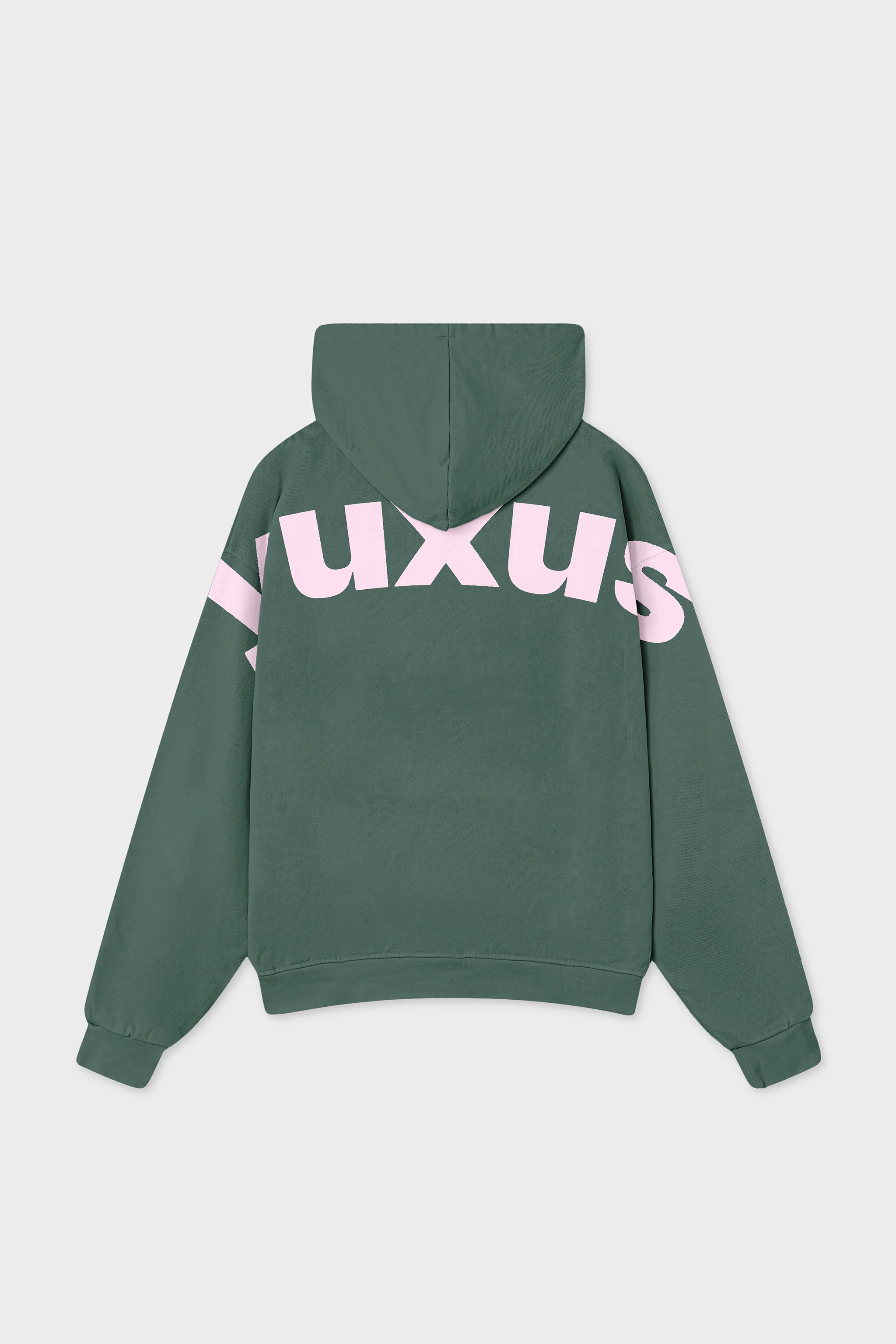 COATED LOWERCASE HOODIE GREEN